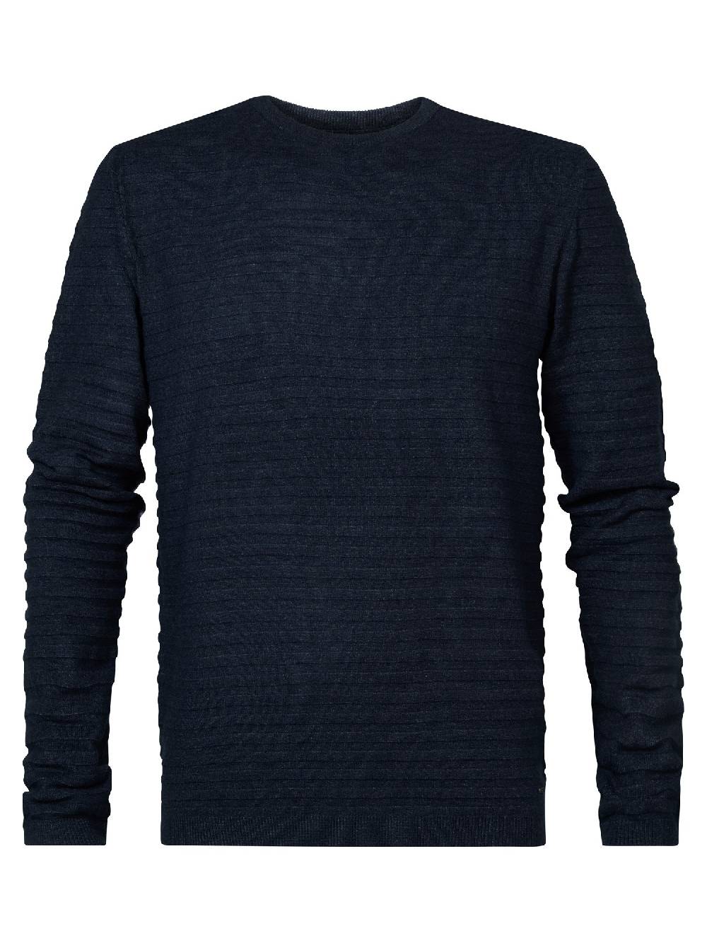 Petrol M-3030-Kwr269 - Men Knitwear Round Neck Basic (5152 Midnight Navy)
