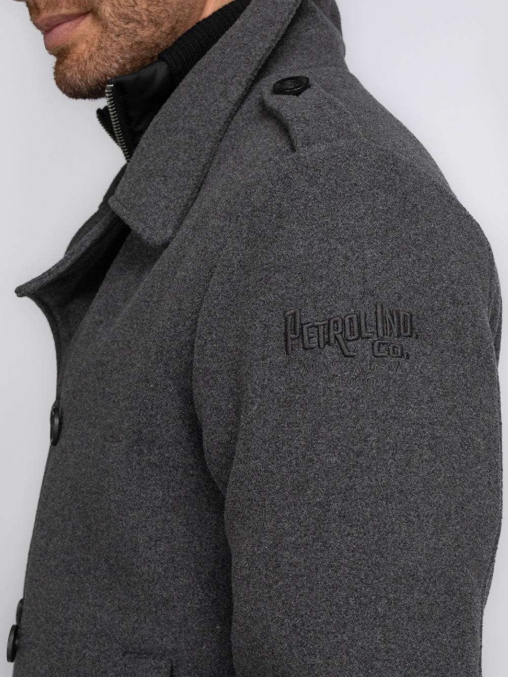 Petrol Industries M-3040-JAC102 Men Jacket Wool (9080 Steal Melee)