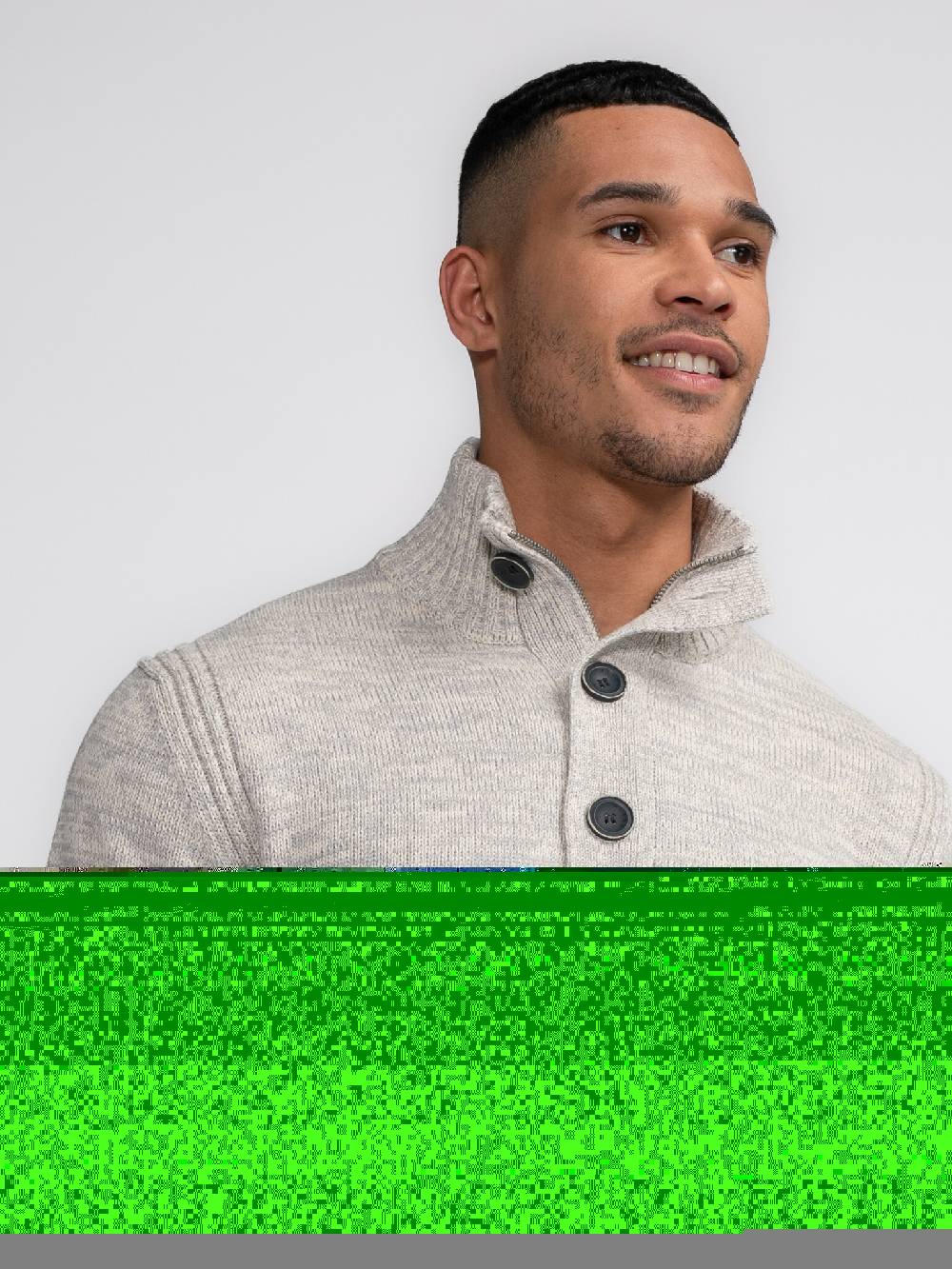 Petrol Industries M-3040-KWC206 Men Knitwear Collar (0009 Antique White)