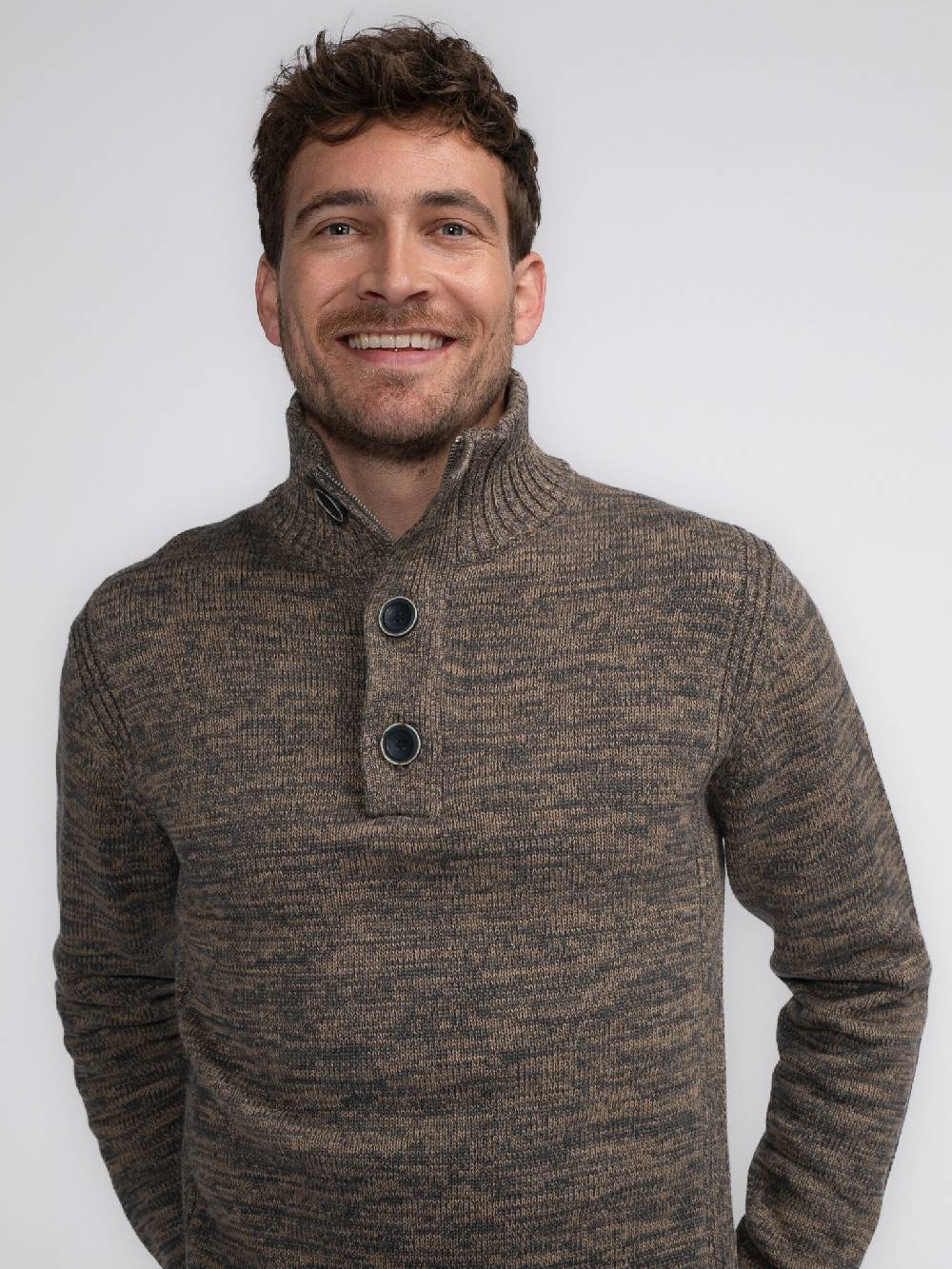 Petrol Industries M-3040-KWC206 Men Knitwear Collar (7140 Oak)