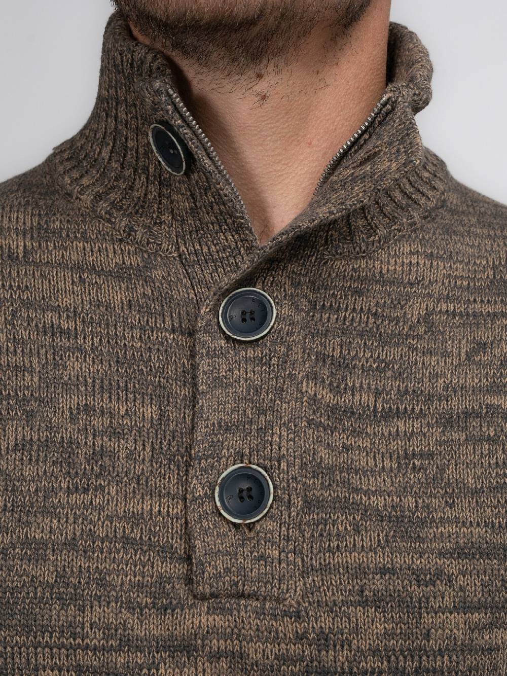 Petrol Industries M-3040-KWC206 Men Knitwear Collar (7140 Oak)
