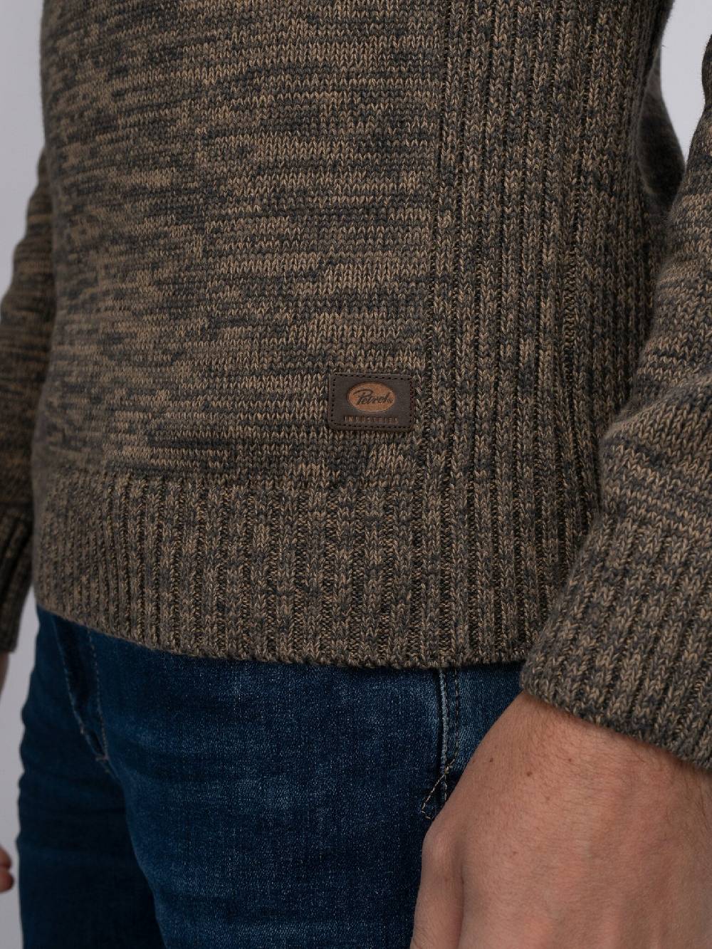Petrol Industries M-3040-KWC206 Men Knitwear Collar (7140 Oak)