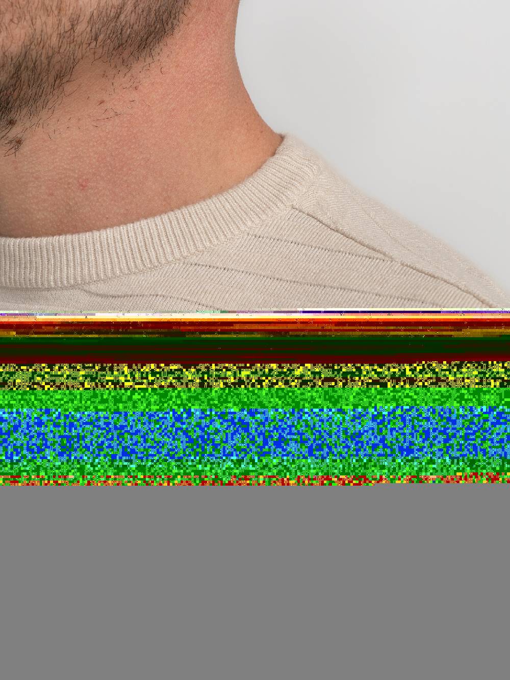 Petrol M-3040-KWR269 Men Knitwear Round Neck Basic (7137 Ecru)