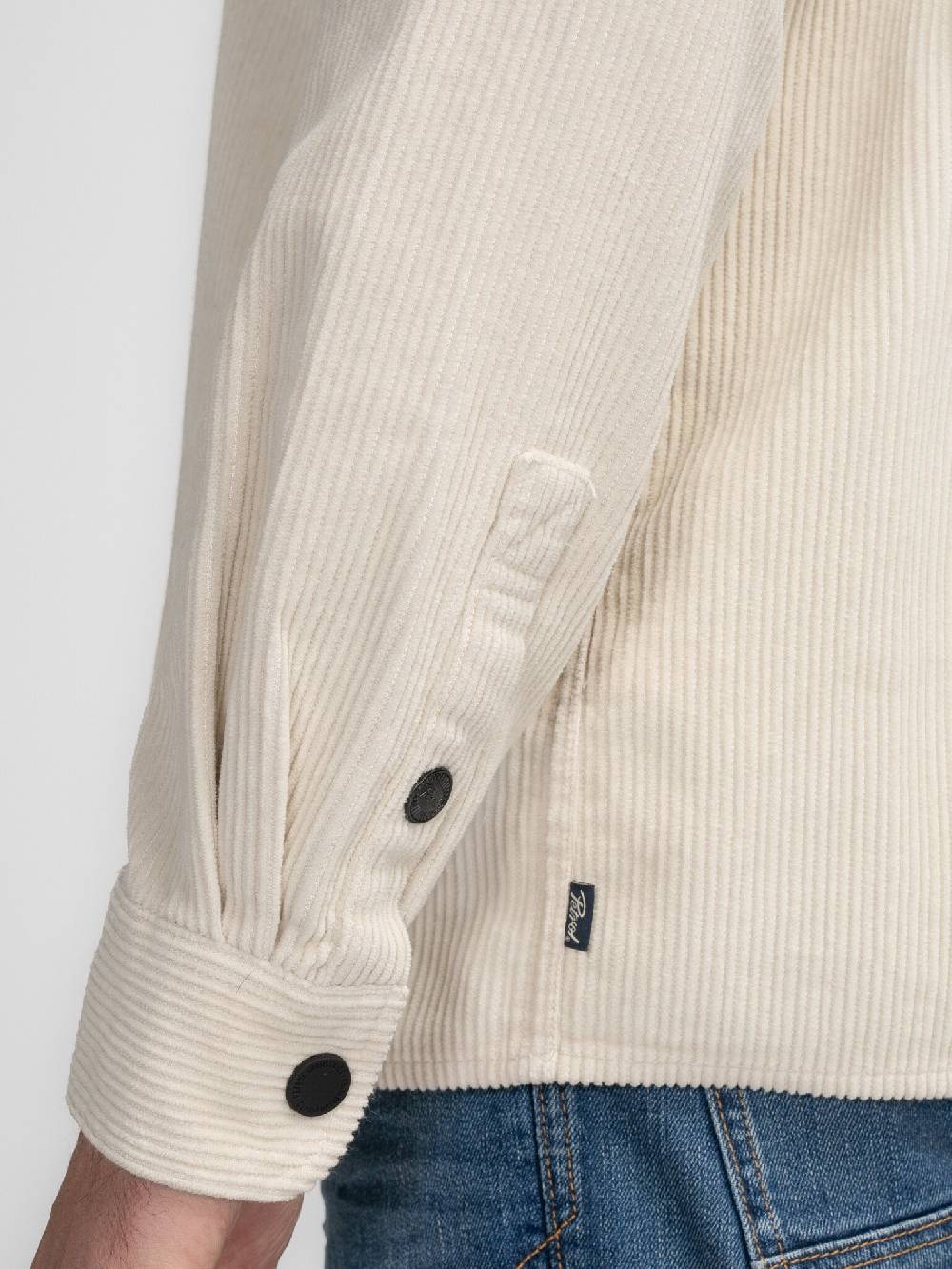 Petrol M-3040-SIL427 MEN SHIRT LONG SLEEVE UNI 7137 ECRU