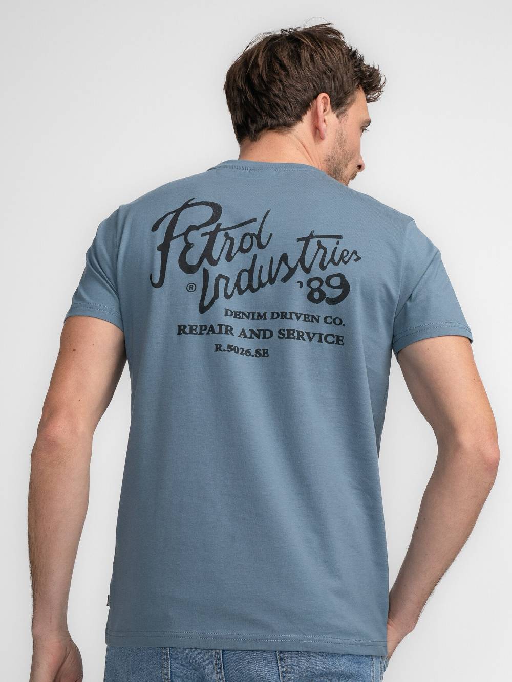 Petrol M-3040-TSR662 Men T-Shirt SS Classic Print (5183 Light Shadow)