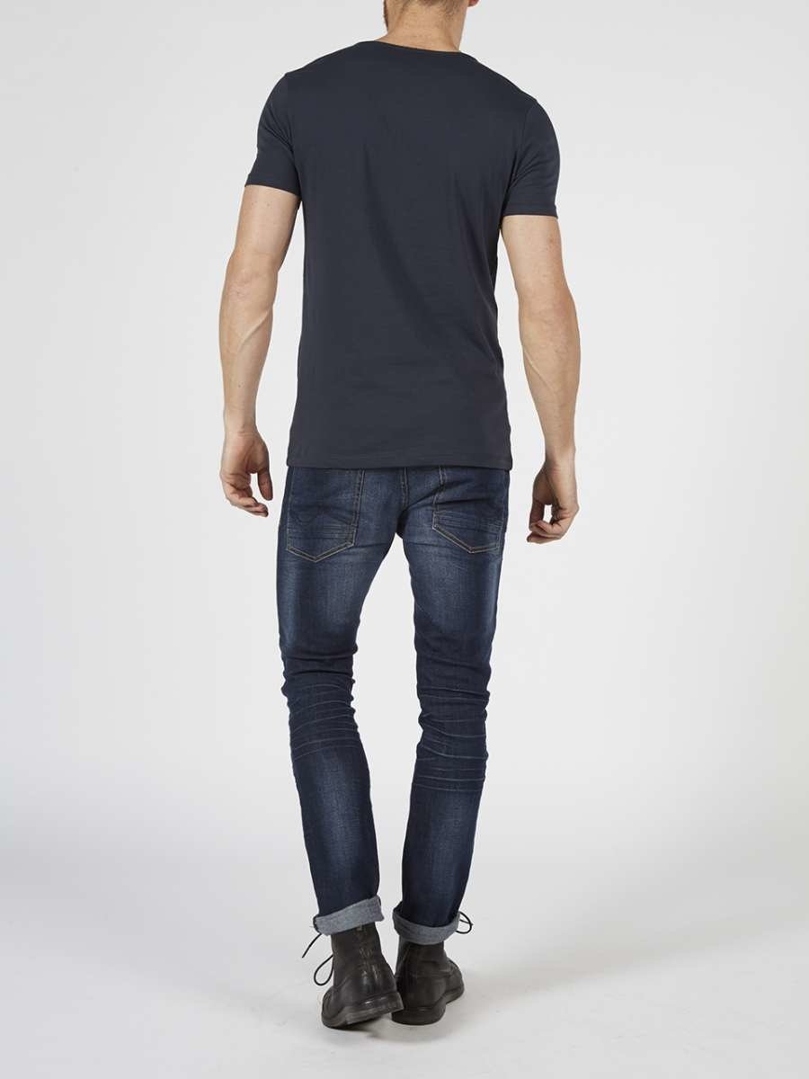 Petrol M-BF-RLYCRA-T-Shirt Ss R-Neck 2-Pack (5091 Deep Navy)