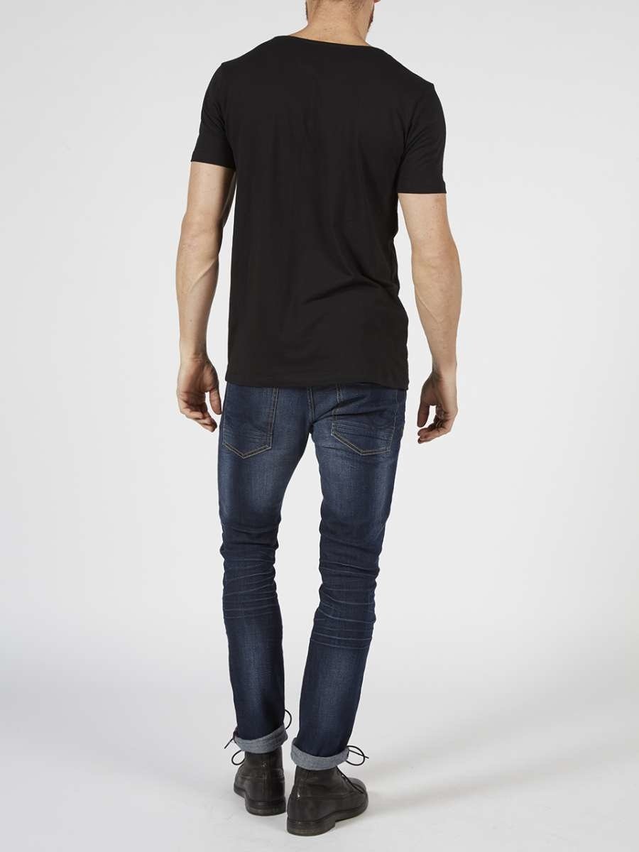 Petrol M-BF-RLYCRA-T-Shirt Ss R-Neck 2-Pack (9999 Black)