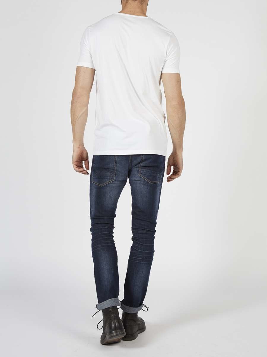 Petrol M-BF-VLYCRAT-Shirt Ss V-Neck 2-Pack (0000 White)