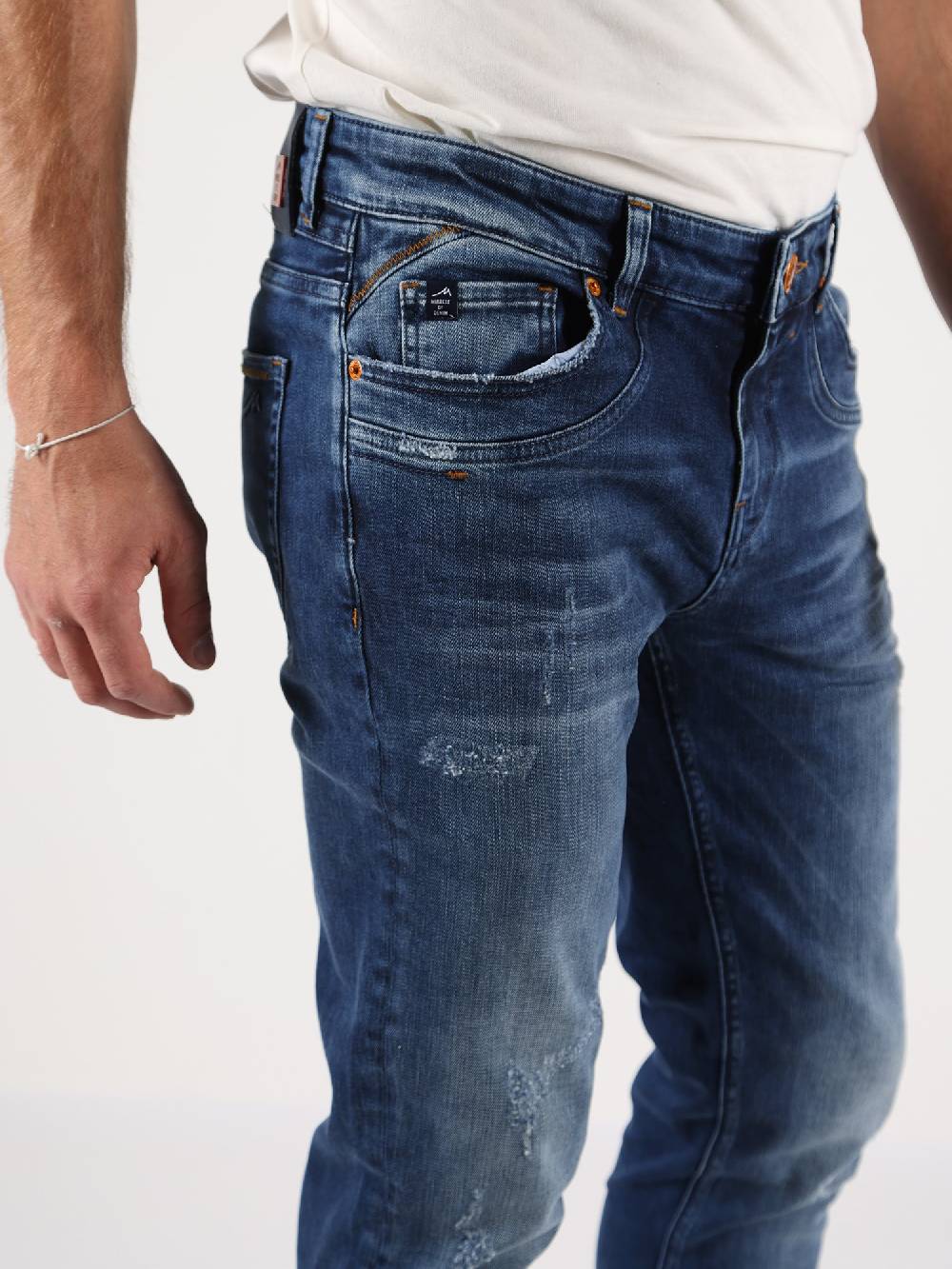 M.O.D MARCEL Slim Fit Reborrow Blue