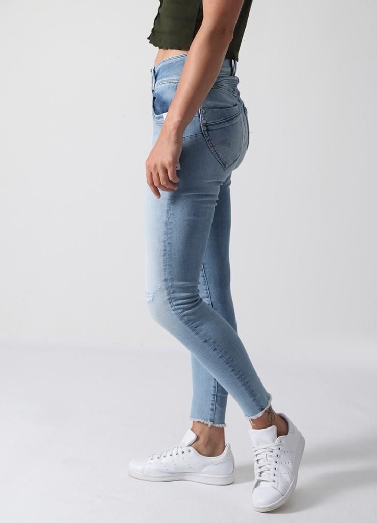 M.O.D SARAH Slim Fit Ruffle Blue