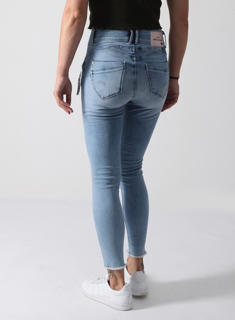 M.O.D SARAH Slim Fit Ruffle Blue