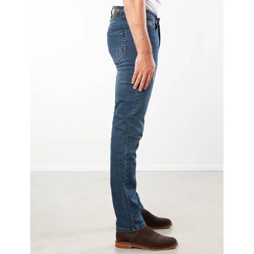 New Star JV-SLIM Stretch Denim Slimfit - (STONE USED)