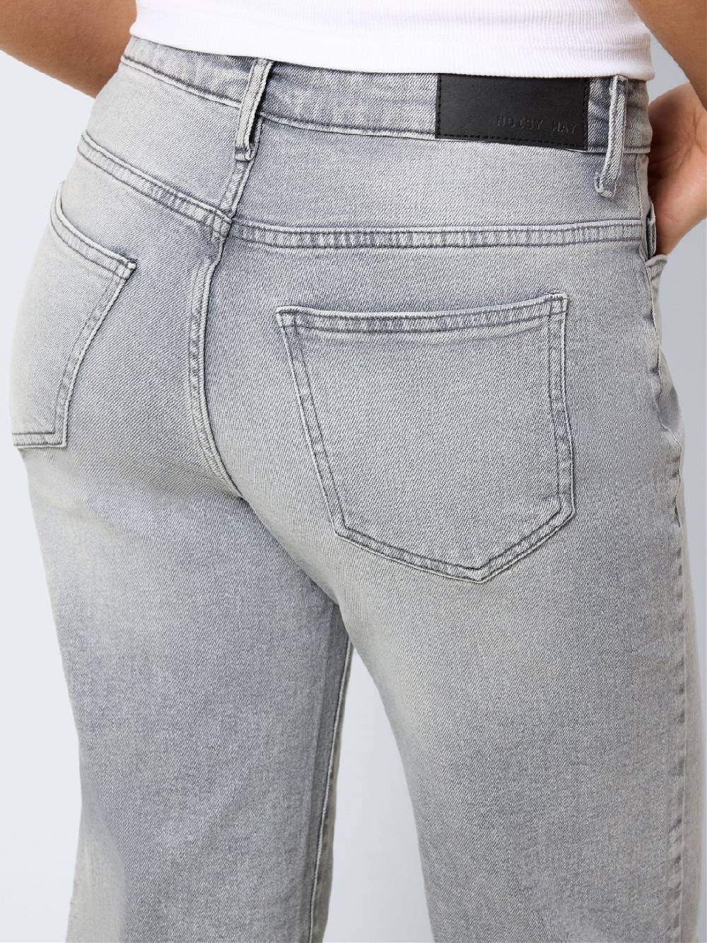NOISY MAY NMYOLANDA NM WIDE JEANS NOOS (Light Grey Denim)