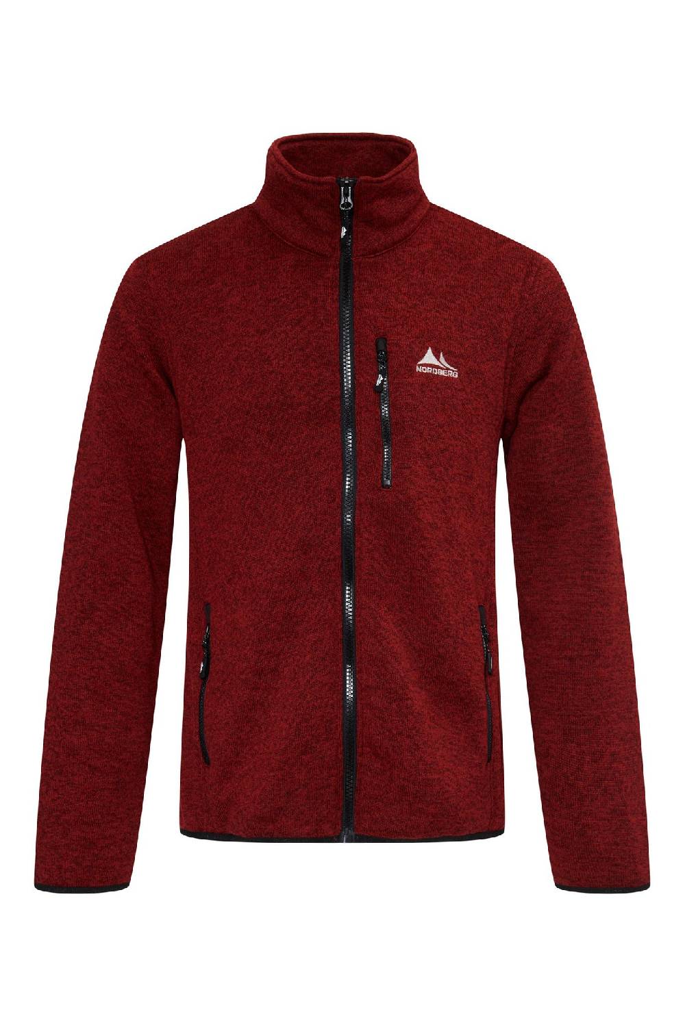 Nordberg FRANK Men's Polar Fleece Bordeaux Melange