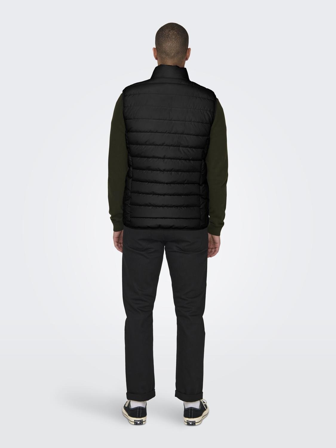 Only & Sons ONSBRODY QUILT VEST OTW VD BLACK