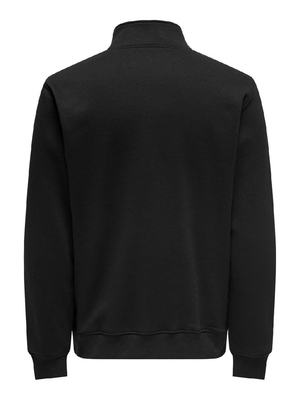 Only & Sons ONSCURATED REG HALF ZIP SWEAT Black)