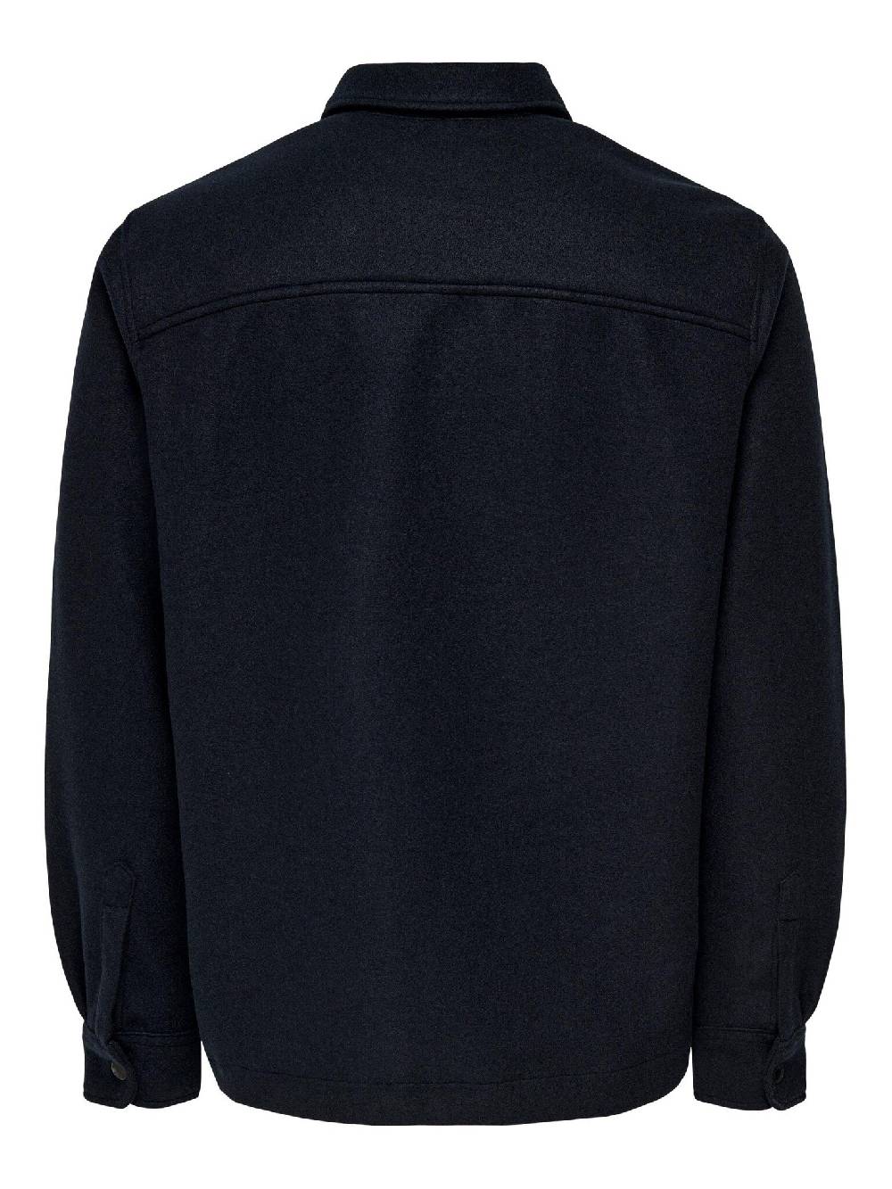 Only & Sons Onsdal OVR ZIP LS Shirt (187197 Dark Navy)