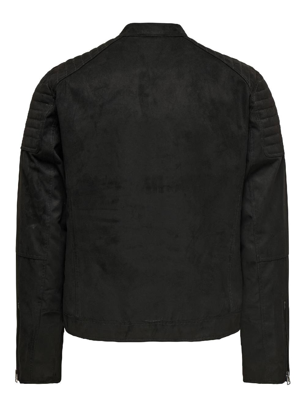 Only & Sons ONSGUS FAUX SUEDE RACER JACKET (Black)