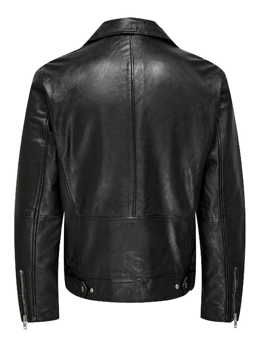 Only & Sons ONSJOHN LEATHER BIKER JACKET OTW (Black)