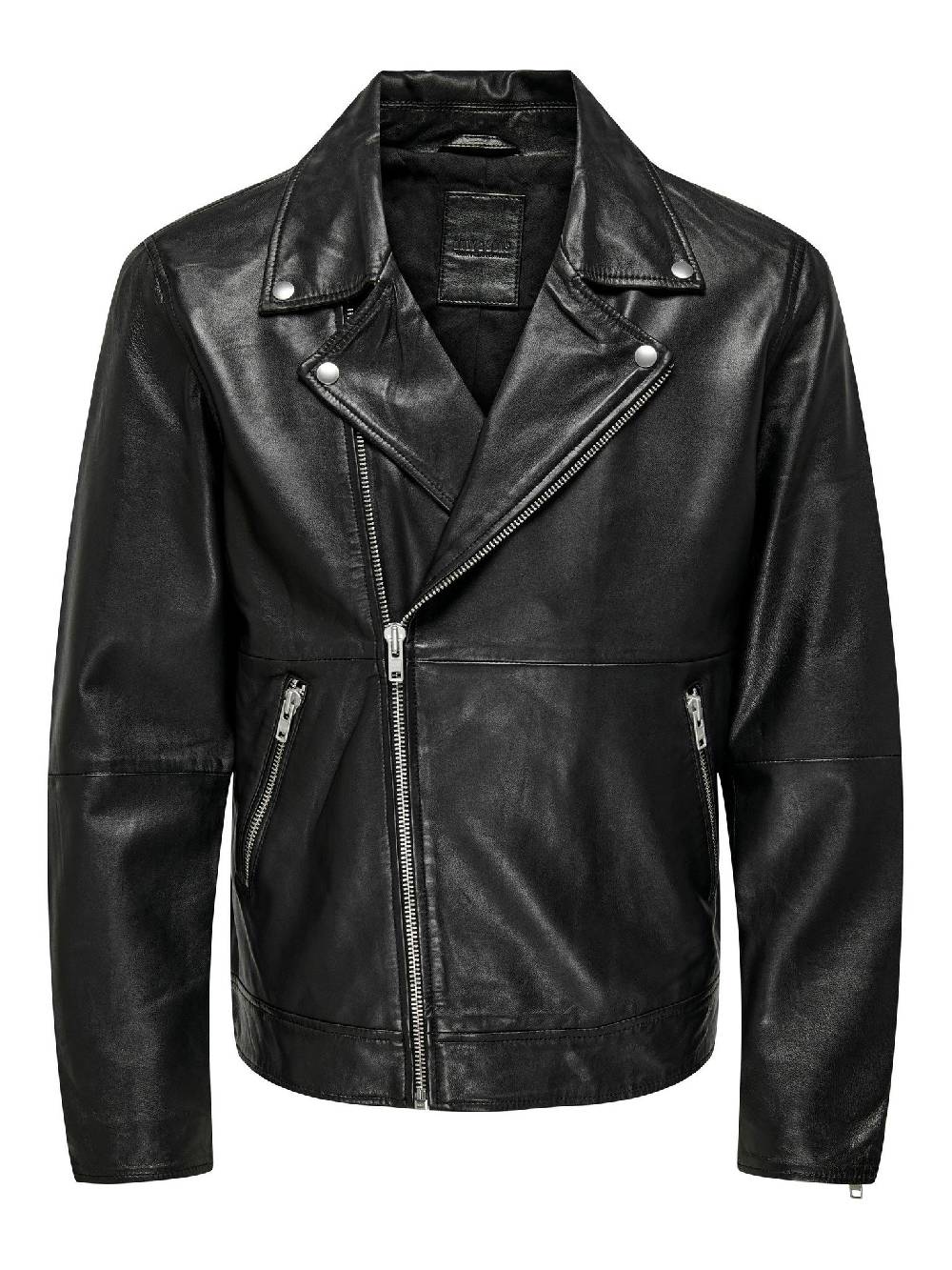 Only & Sons ONSJOHN LEATHER BIKER JACKET OTW (Black)