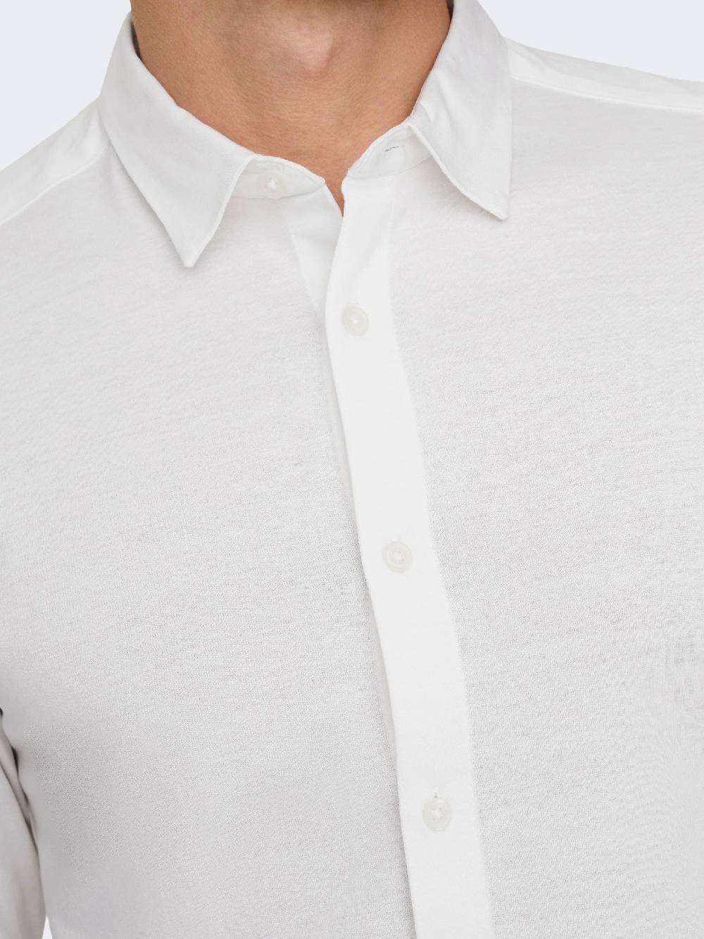 Only & Sons Onsmiles LS Stretch Shirt (188758 White)