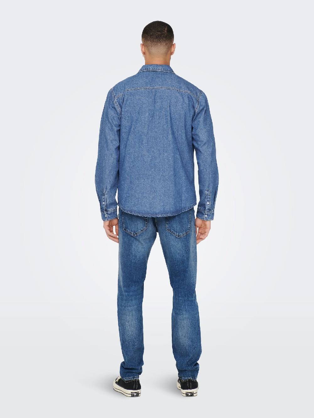 Only & Sons Onsbane Denim 3247 Shirt (191511 Medium Blue Denim)