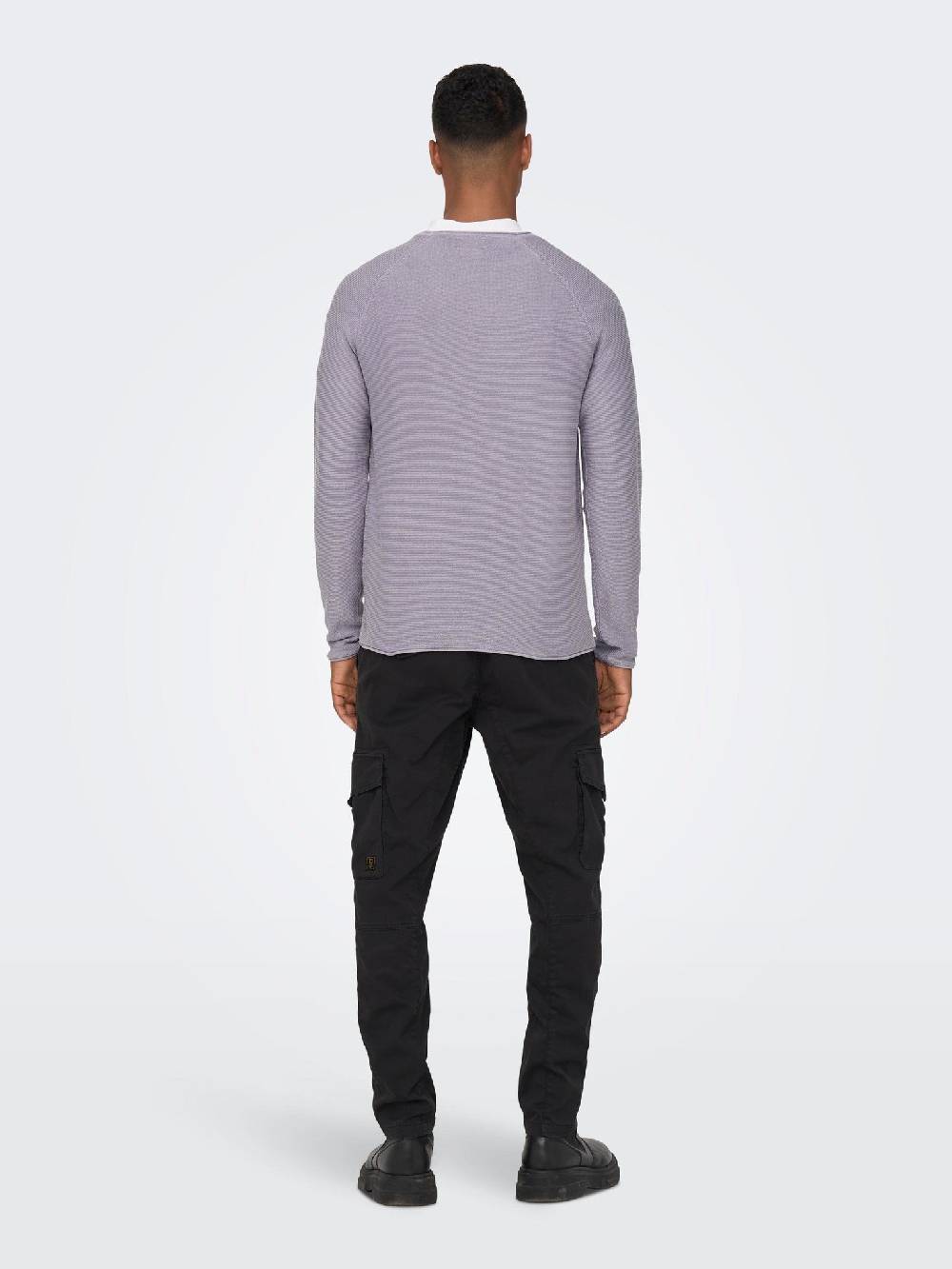 Only & Sons ONSDEXTOR 12 Wash Raglan Knit (22016131 Purple Ash)