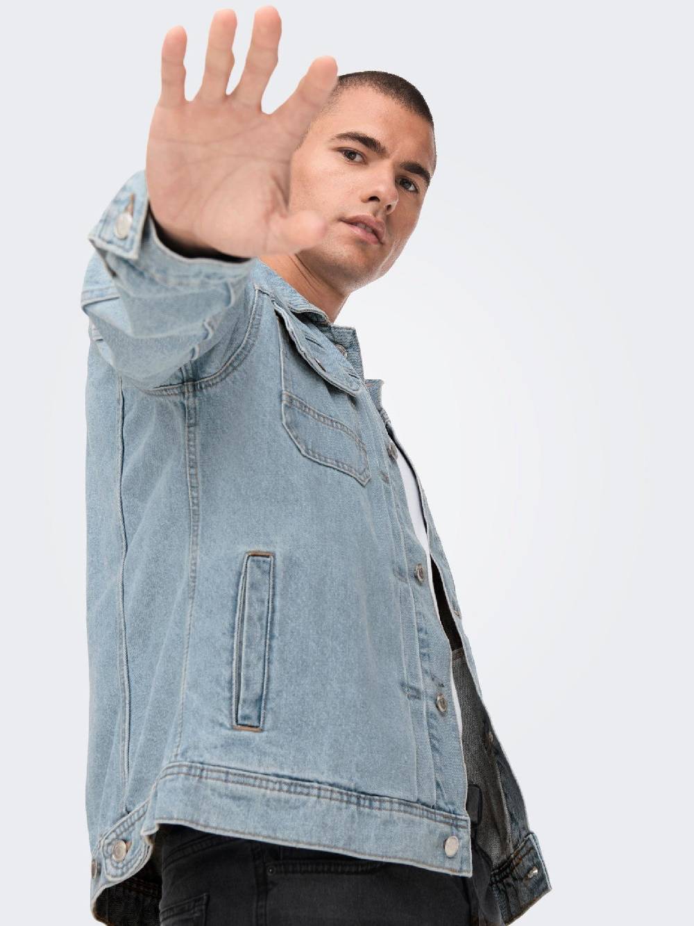 Only & Sons Onsduke L. Blue 3517 Jacket (187212 Light Blue Denim)