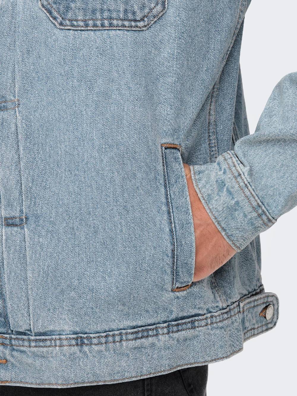 Only & Sons Onsduke L. Blue 3517 Jacket (187212 Light Blue Denim)