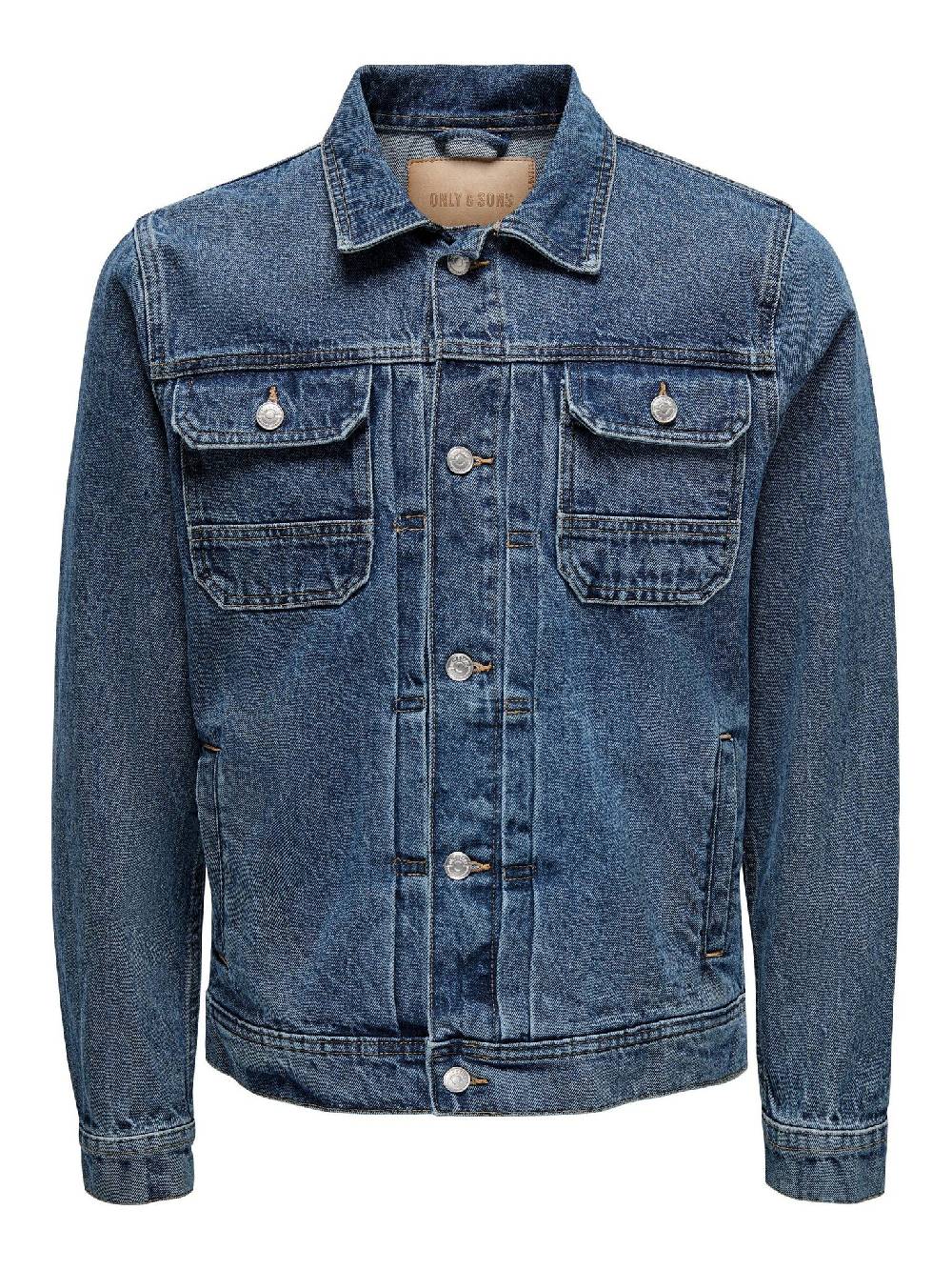 Only & Sons ONSDUKE M. Blue 3518 Jacket (191511 Medium Blue Denim)
