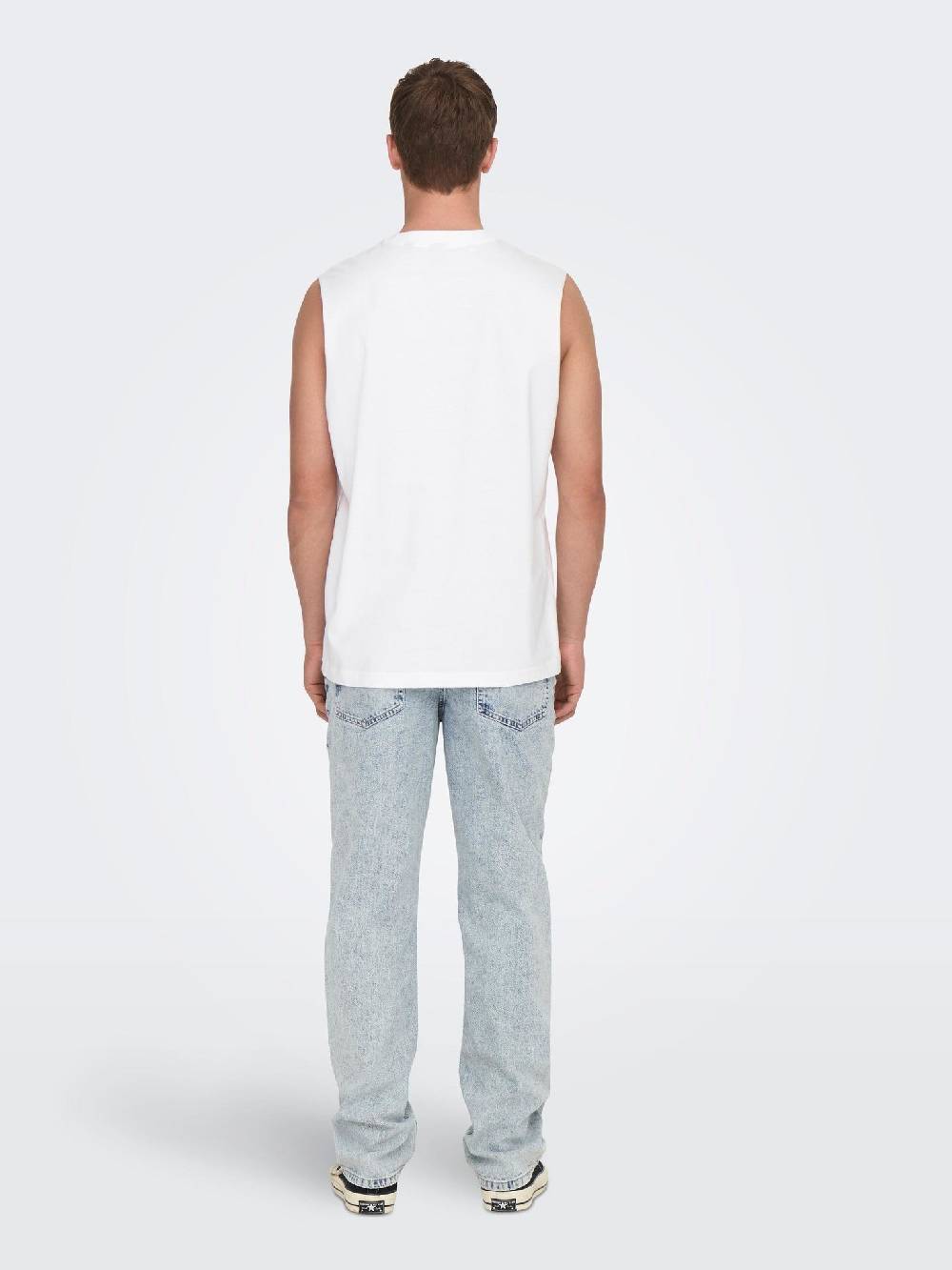 Only & Sons Onsfred RLX Pocket Slvless TEE (188758 White)