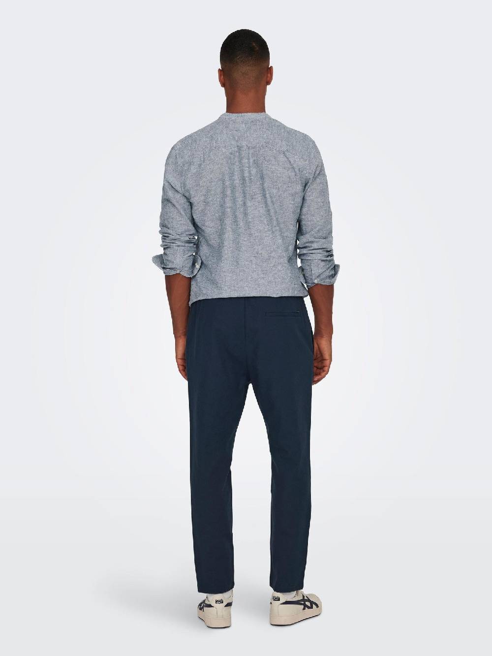 Only & Sons Onslinus Crop 0007 COT LIN PNT (187197 Dark Navy)