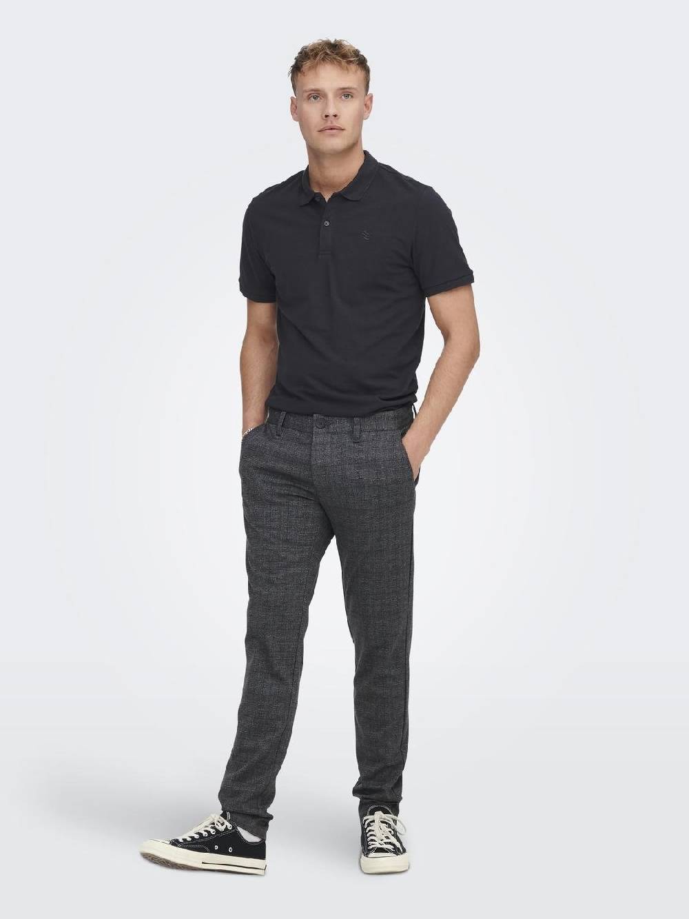 Only & Sons Onsmark Pant Check GW 1451 NOOS Phantom 22021451
