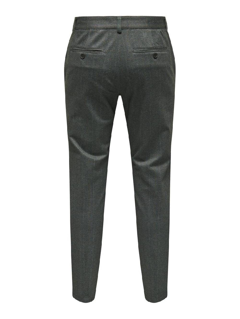 Only & Sons ONSMARK SLIM 02093 HERRINGBONE PANT (Black)