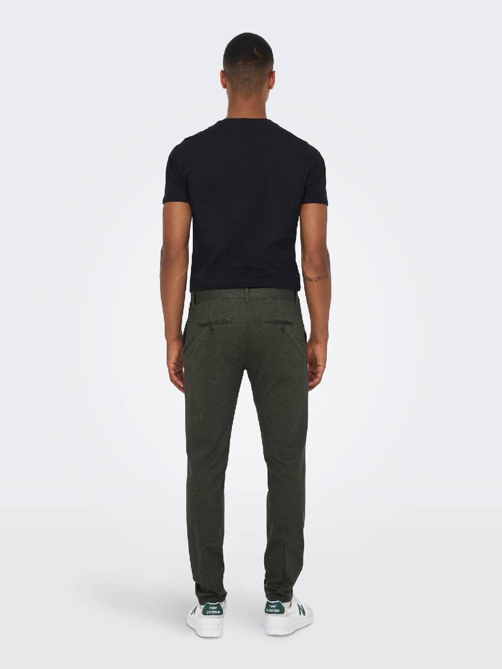 Only & Sons ONSMARK Slim Herringbone 2911 Pant (187198 Olive Night)