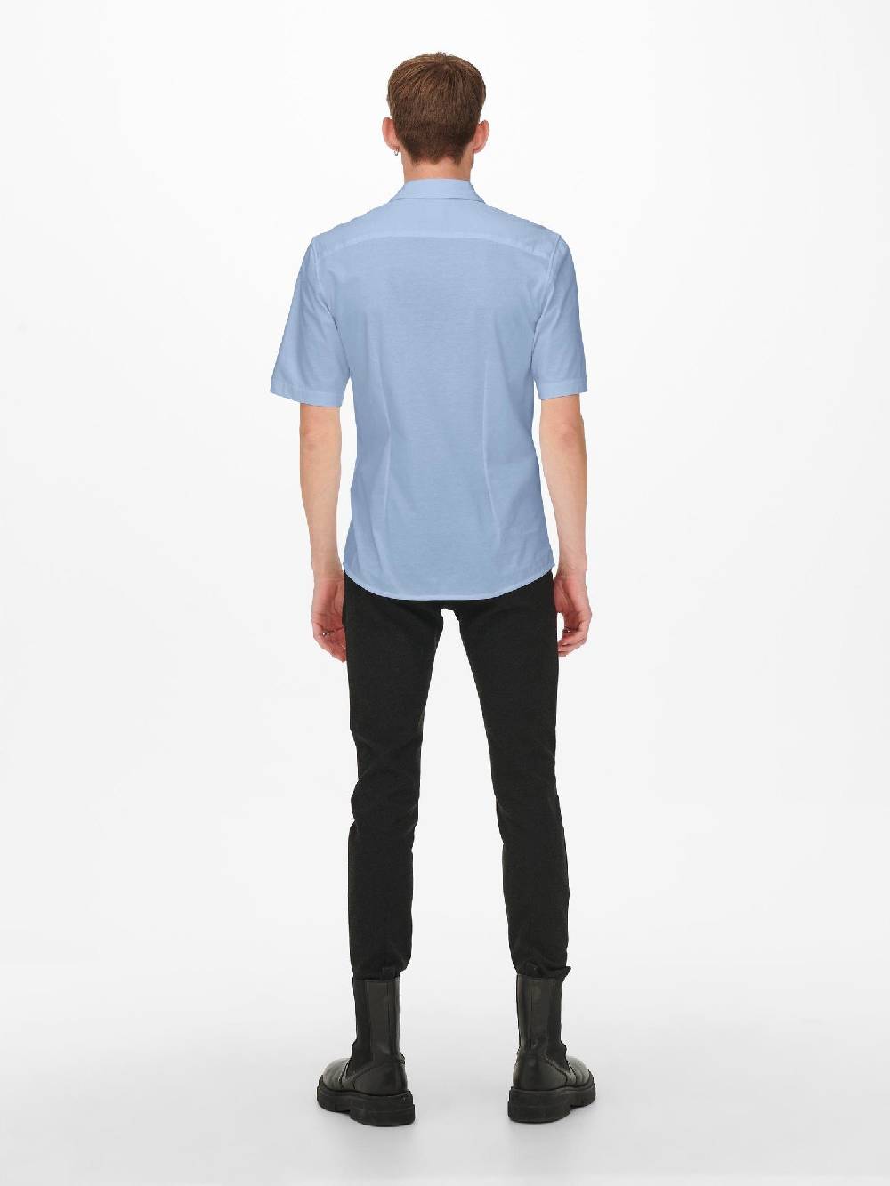 Only & Sons Onsmiles SS Stretch Shirt (198830 Cashmere Blue)