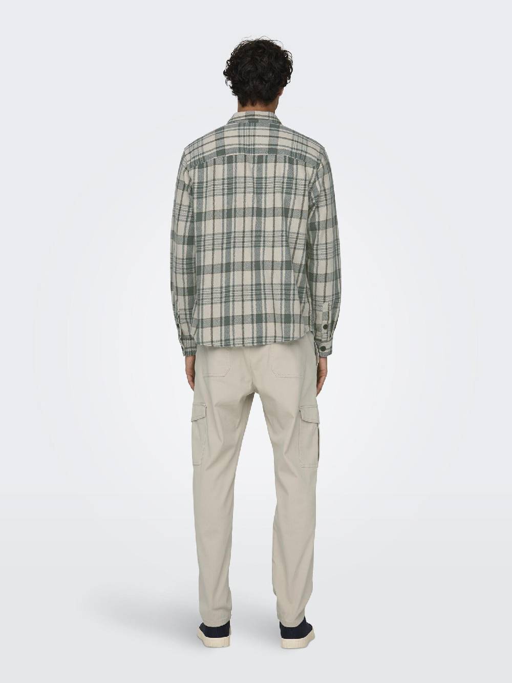Only & Sons Onsmilo OVR CTN Check LS Shirt (209113 Moonstruck)