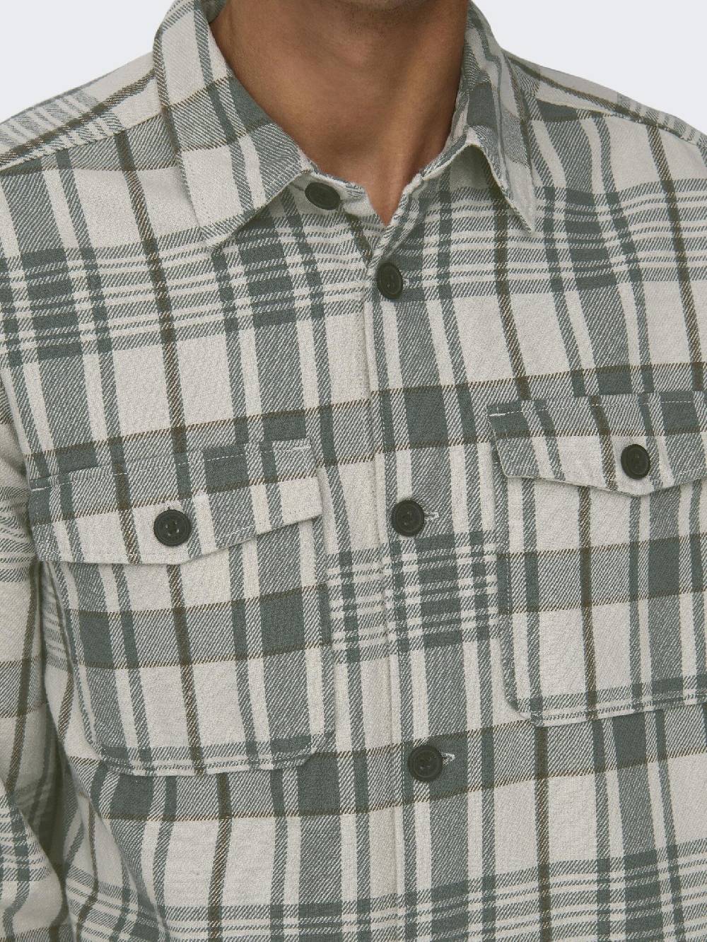 Only & Sons Onsmilo OVR CTN Check LS Shirt (209113 Moonstruck)