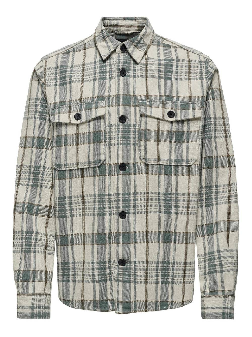 Only & Sons Onsmilo OVR CTN Check LS Shirt (209113 Moonstruck)