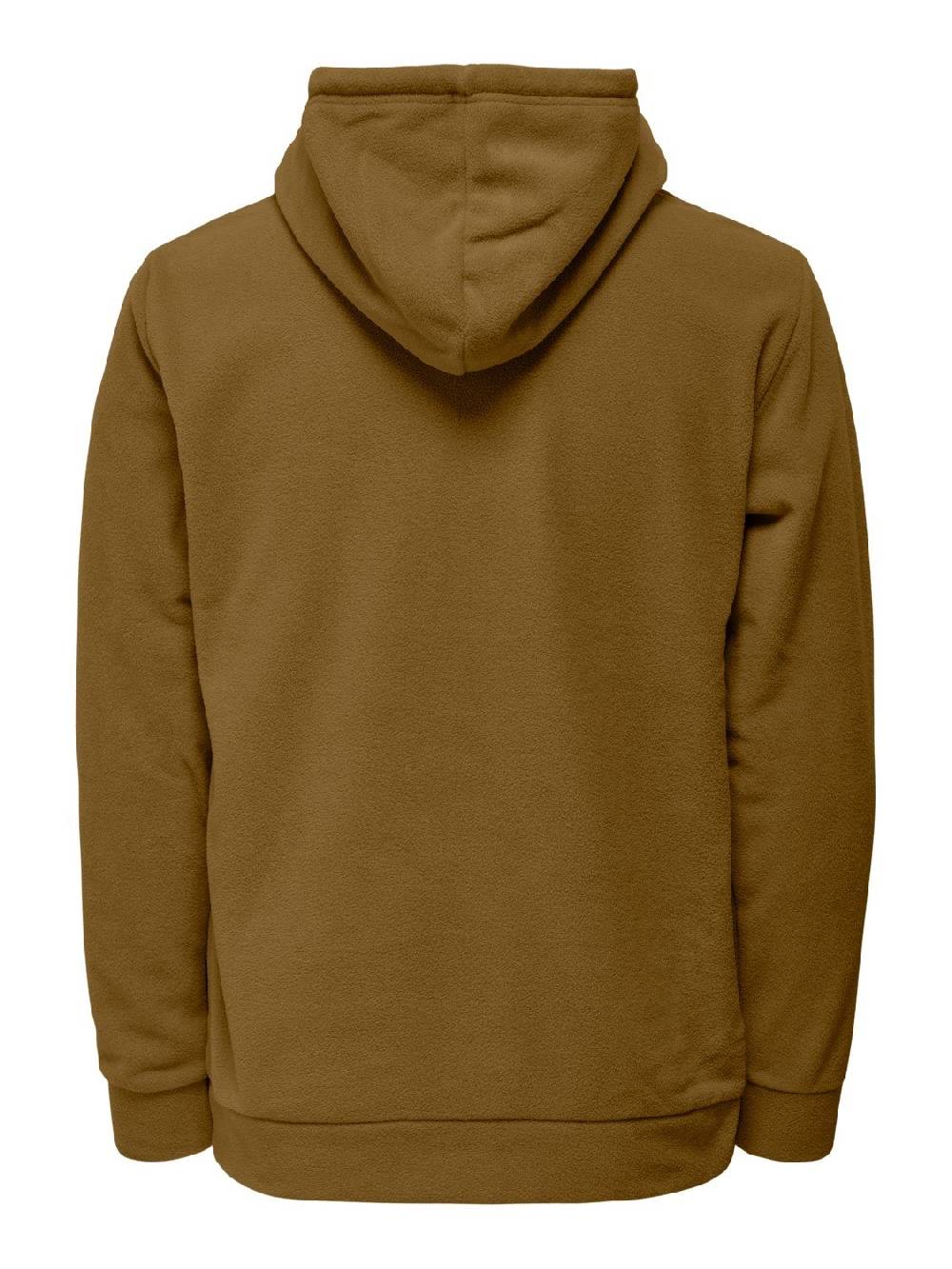 Only & Sons ONSNIKOLAI REG Fleece Hoodie VD (223024 Monks Robe)