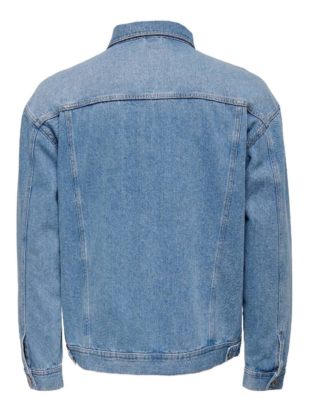 Only & Sons ONSRICK OVZ Mid. Blue 5427 Jacket (191511 Medium Blue Denim)