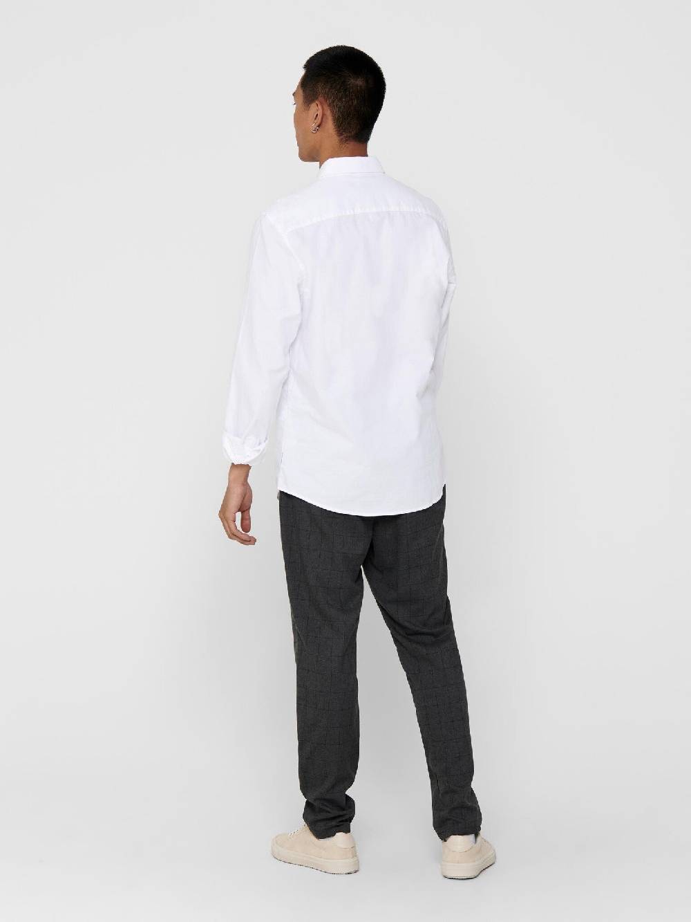Only & Sons Onssane LS Solid Poplin Shirt (188758 White)
