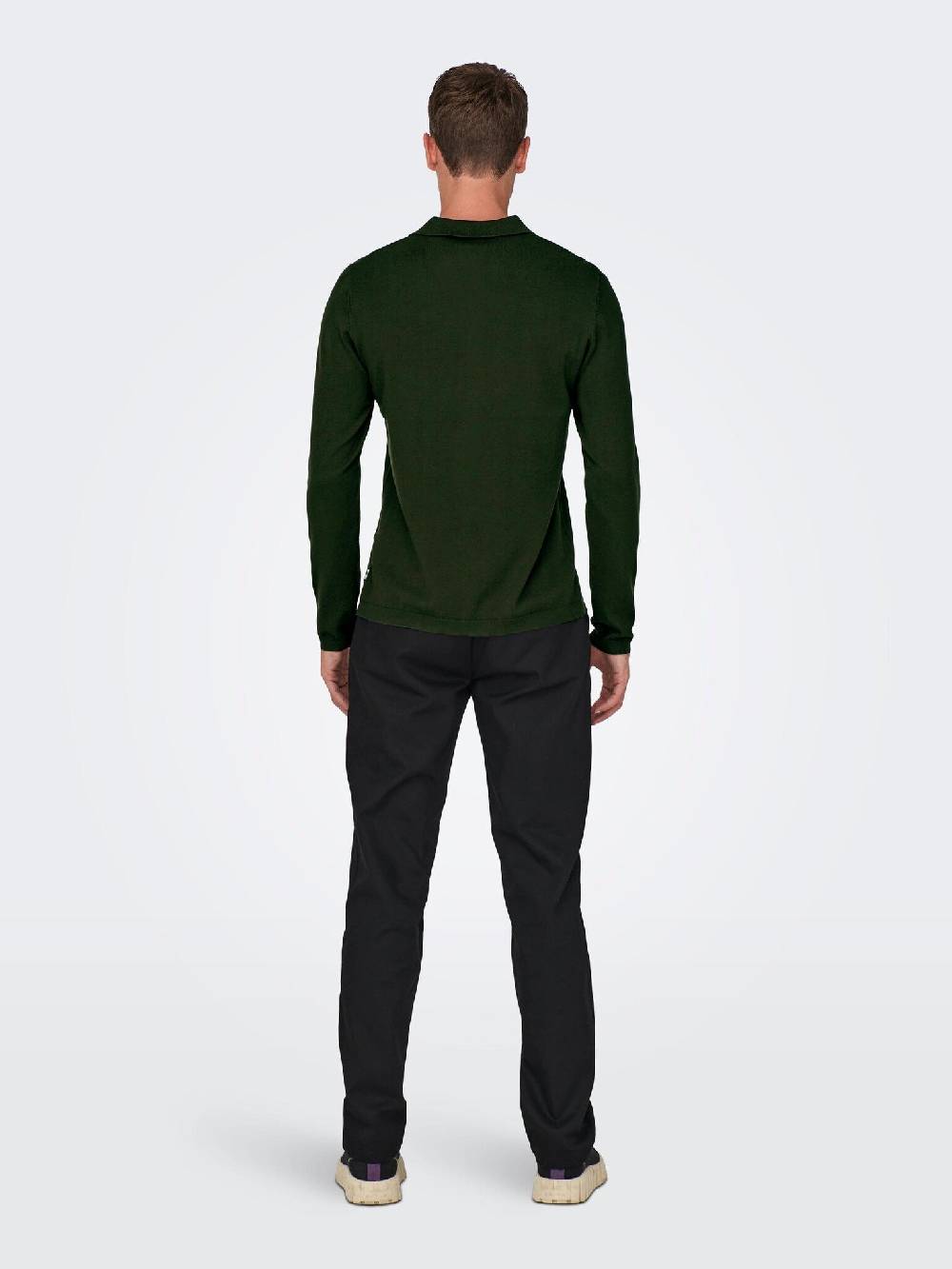Only & Sons Onswyler Life REG 14 LS Polo Knit (218672 Rosin)