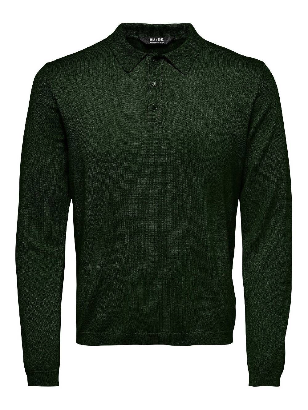 Only & Sons Onswyler Life REG 14 LS Polo Knit (218672 Rosin)