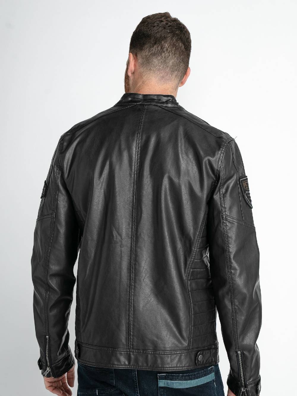 Petrol M-1030-Jac105 - Men Jacket Pu (9999 Black)