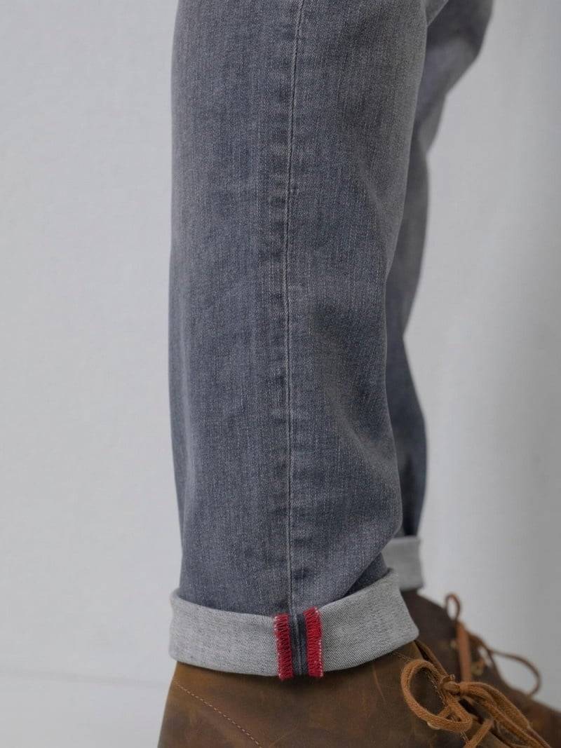 Petrol RUSSEL - Men Denim Tapered (9700 Grey)