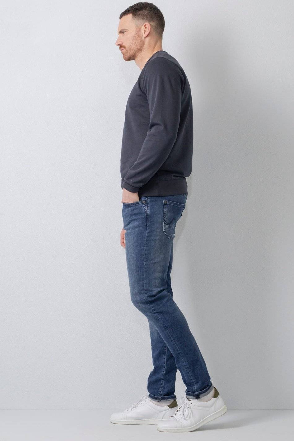 Petrol SEAHAM - Men Denim Slim Fit (5804 Dark Coated)