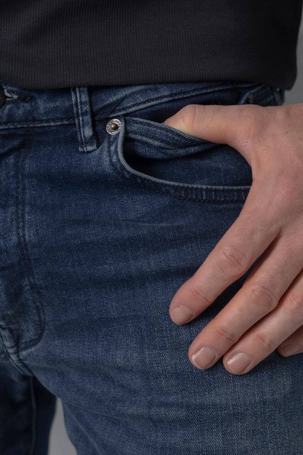 Petrol SEAHAM - Men Denim Slim Fit (5804 Dark Coated)