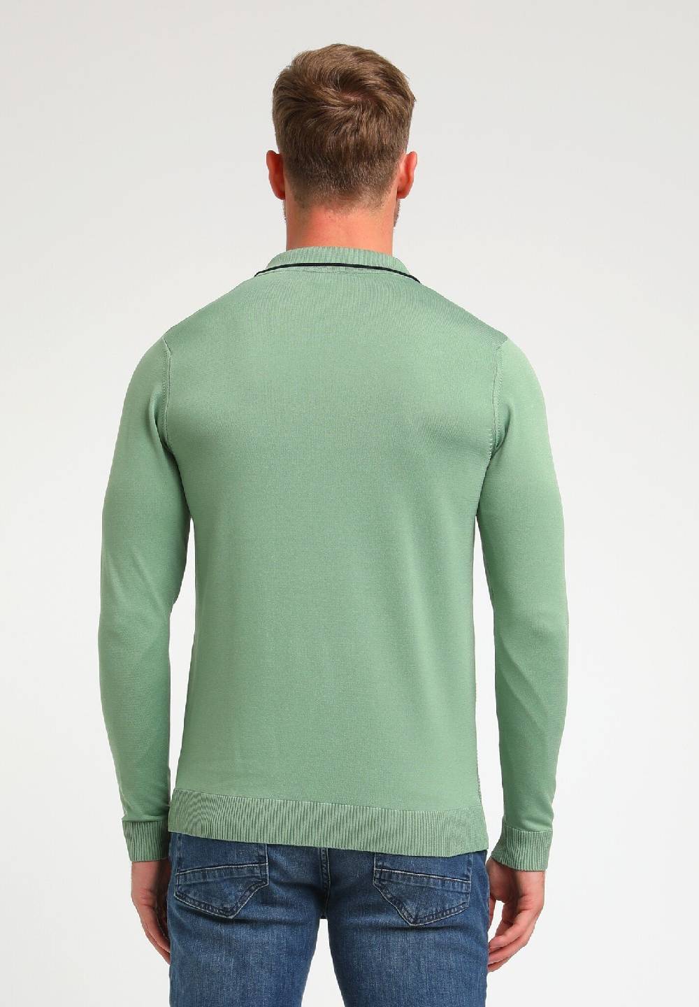 Gabbiano POLO KNITWEAR LONGSLEEVE 234925 (722 Light Army)