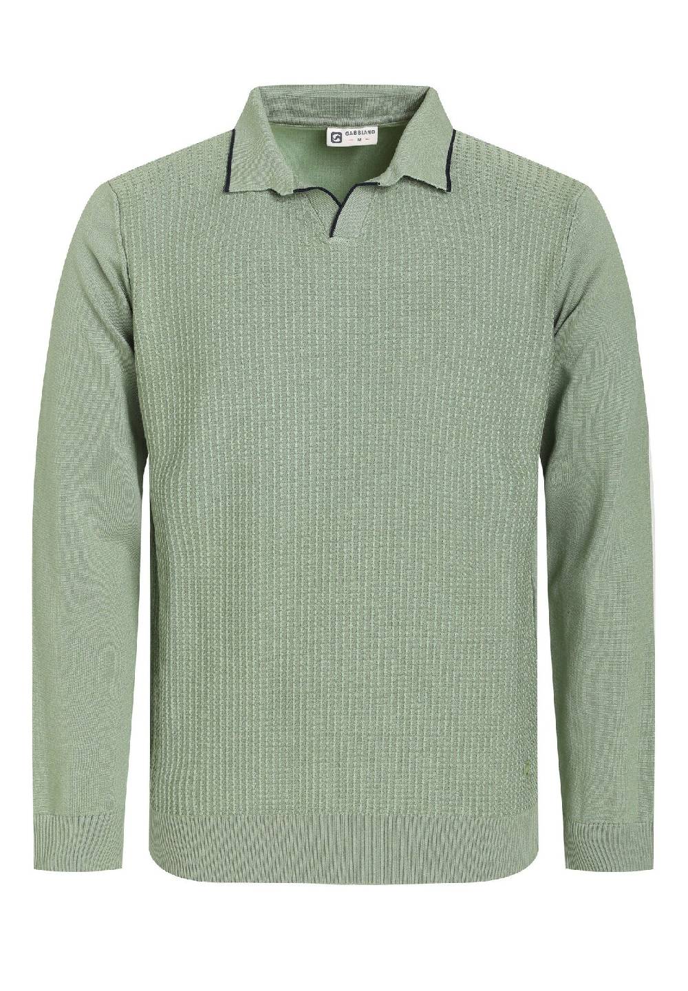 Gabbiano POLO KNITWEAR LONGSLEEVE 234925 (722 Light Army)